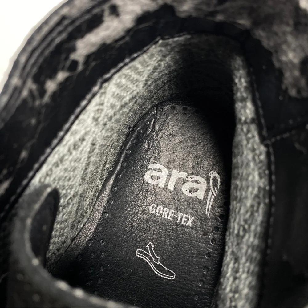 Men’s ara Made in Italy Goretex Lace Up Chukka Boot Black Size 40 / US 7